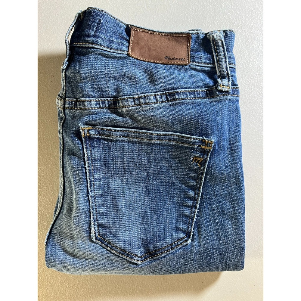 Madewell Womens Size 25 High Riser Skinny Jeans Blue Denim 24x28